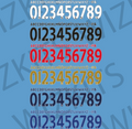 Custom 07-13 Premier League Flock Nameset | Your Name & Number - Wizkits