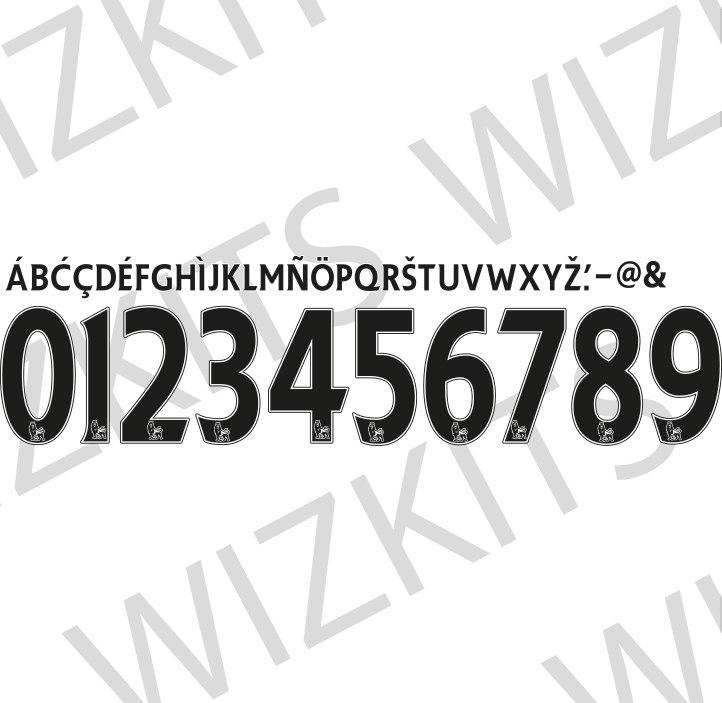 Custom 07-13 Premier League Flock Nameset | Your Name & Number - Wizkits