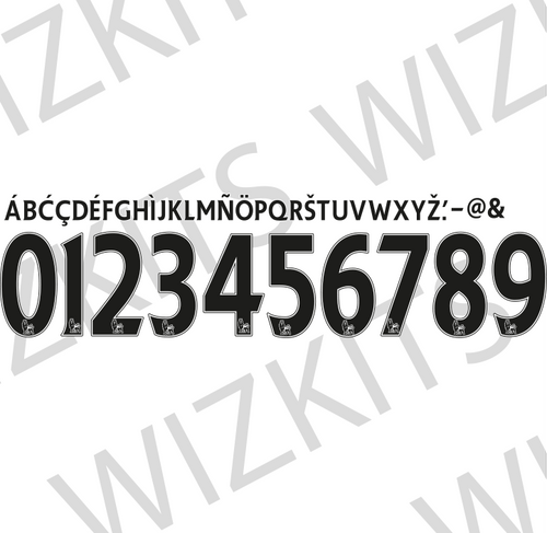 Custom 07-13 Premier League Flock Nameset | Your Name & Number - Wizkits