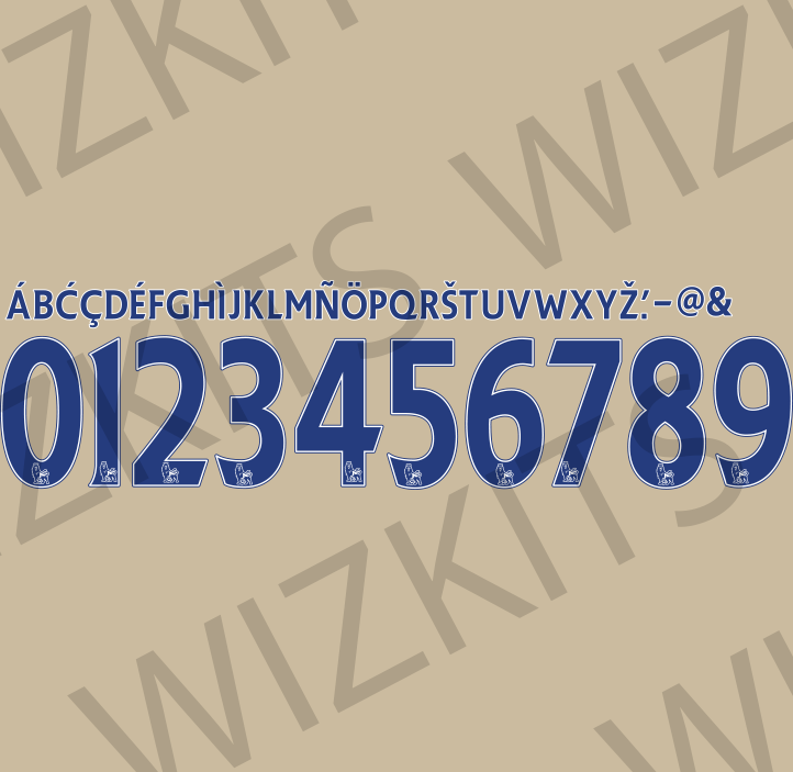 Custom 07-13 Premier League Flock Nameset | Your Name & Number - Wizkits