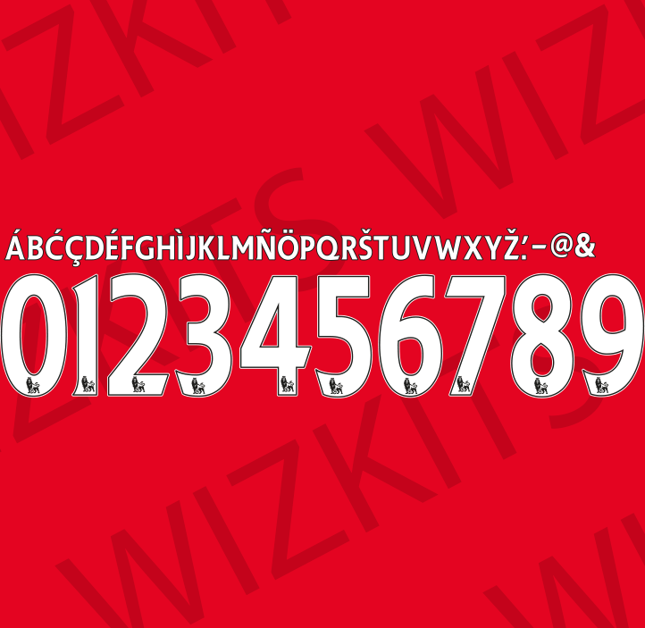 Custom 07-13 Premier League Flock Nameset | Your Name & Number - Wizkits