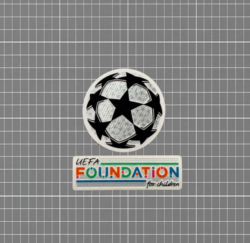 2021-24 UEFA Champions League Starball Patch Set + Foundation for Children