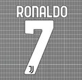 Ronaldo #7 Juventus 2020-22 Away Nameset