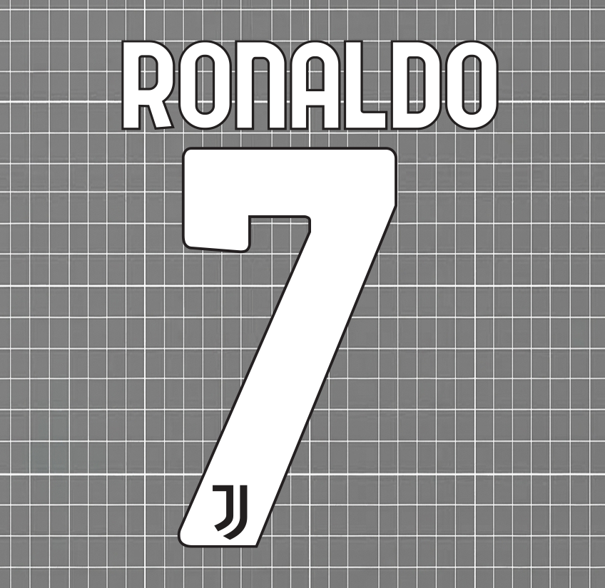 Ronaldo #7 Juventus 2020-22 Away Nameset