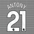 Antony #21 Manchester United 2022-25 Home Nameset Blockout HTV