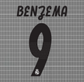 Benzema #9 Real Madrid 2018/19 UCL Home Nameset - Wizkits