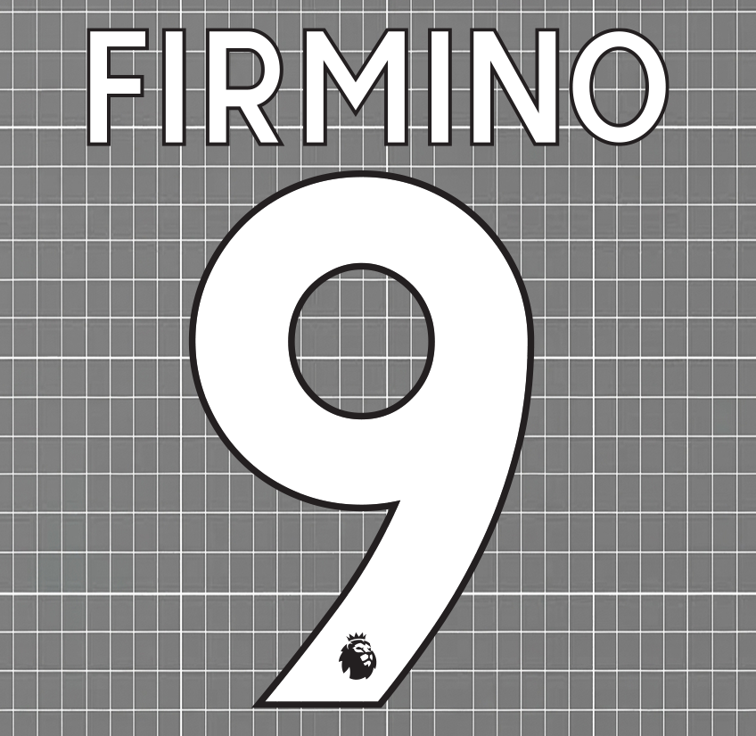 Firmino #9 Liverpool 2017-22 Premier League Nameset
