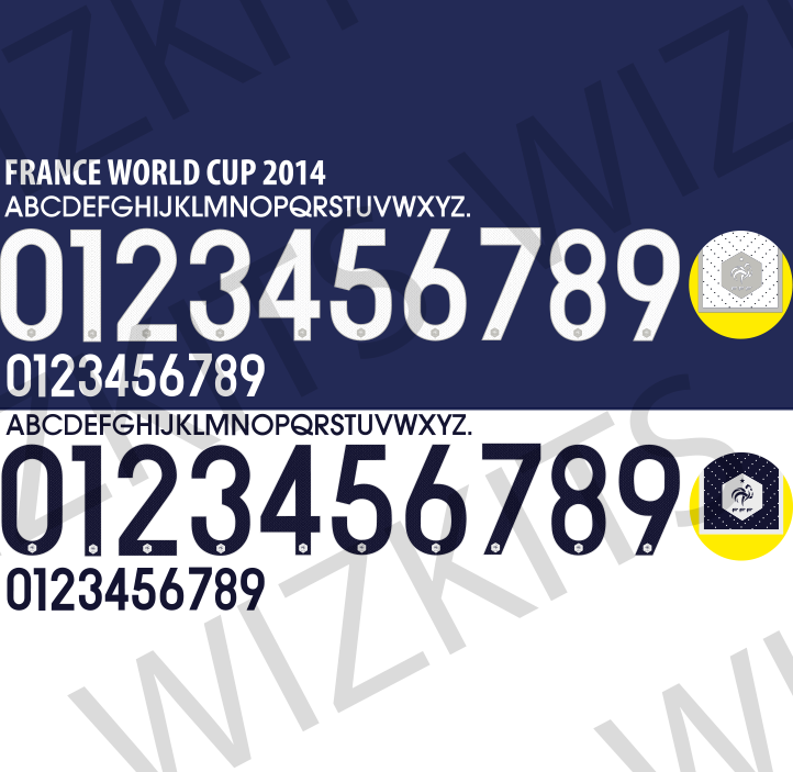 Custom France 2014 World Cup Nameset | Your Name & Number - Wizkits