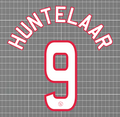 Huntelaar #9 Ajax 2006-08 Home Nameset Blockout HTV
