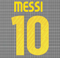 Messi #10 Barcelona 2010-11 Home Nameset - Wizkits