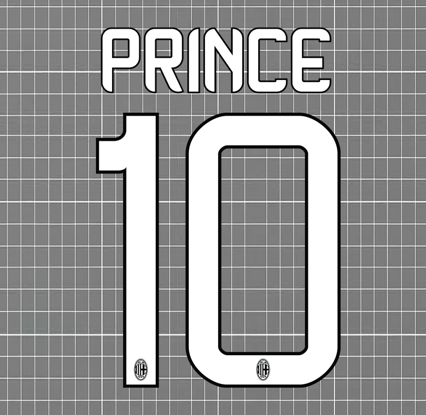 Prince Boateng #10 AC Milan 2012-14 Home Nameset