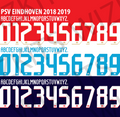 PSV Eindhoven 2018/19 Custom Nameset Blockout HTV