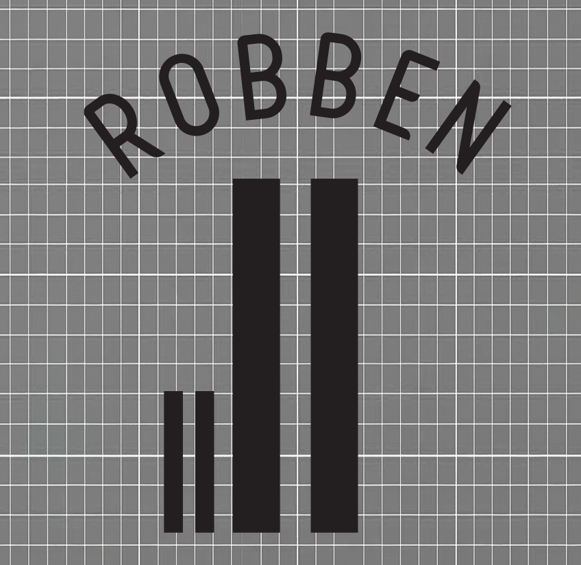 Robben #11 Netherlands 2006 Home Nameset Blockout HTV