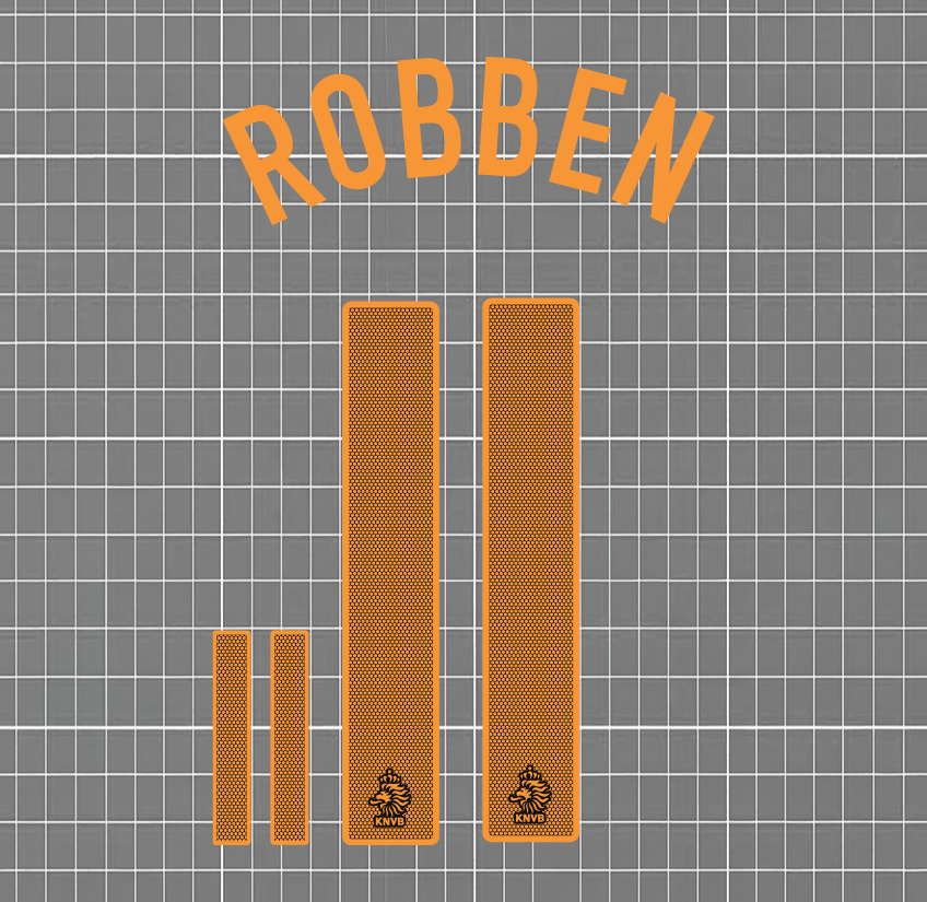 Robben #11 Netherlands 2012 Away Nameset