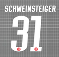 Schweinsteiger #31 Bayern München 2006/07 Nameset Blockout DTF