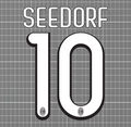 Seedorf #10 AC Milan 2009/10 Home Nameset Blockout HTV