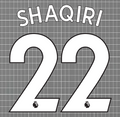 Shaqiri #22 Stoke City 2017/18 Away Nameset