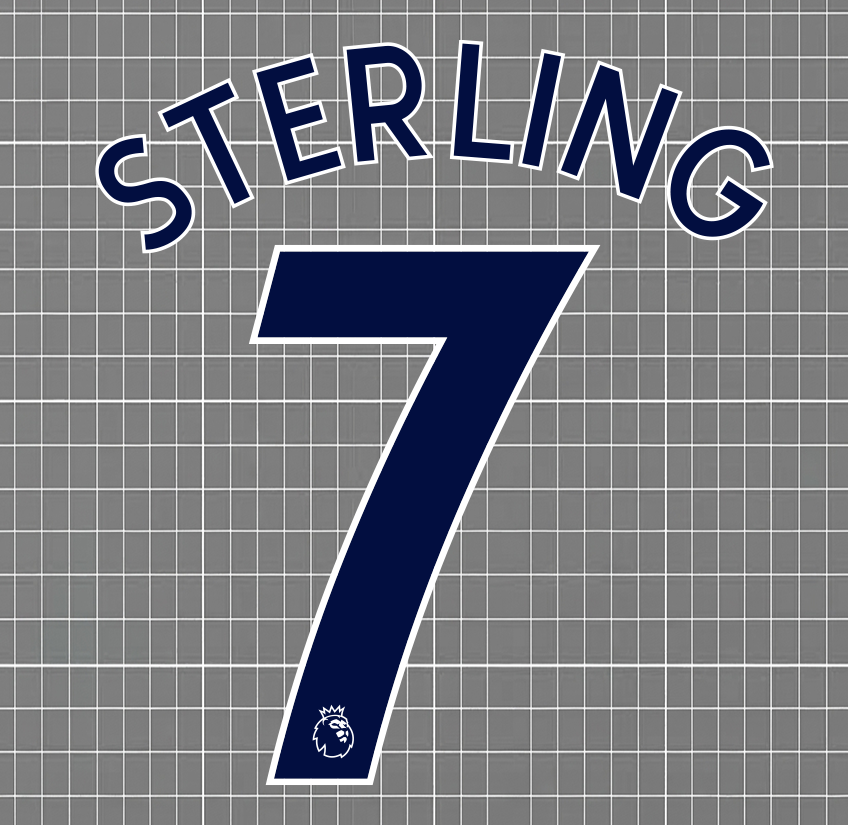 Sterling #7 Manchester City 2017-19 & 2020-21 Home Nameset