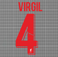 Virgil van Dijk #4 Liverpool 2020/21 Third Nameset Blockout HTV